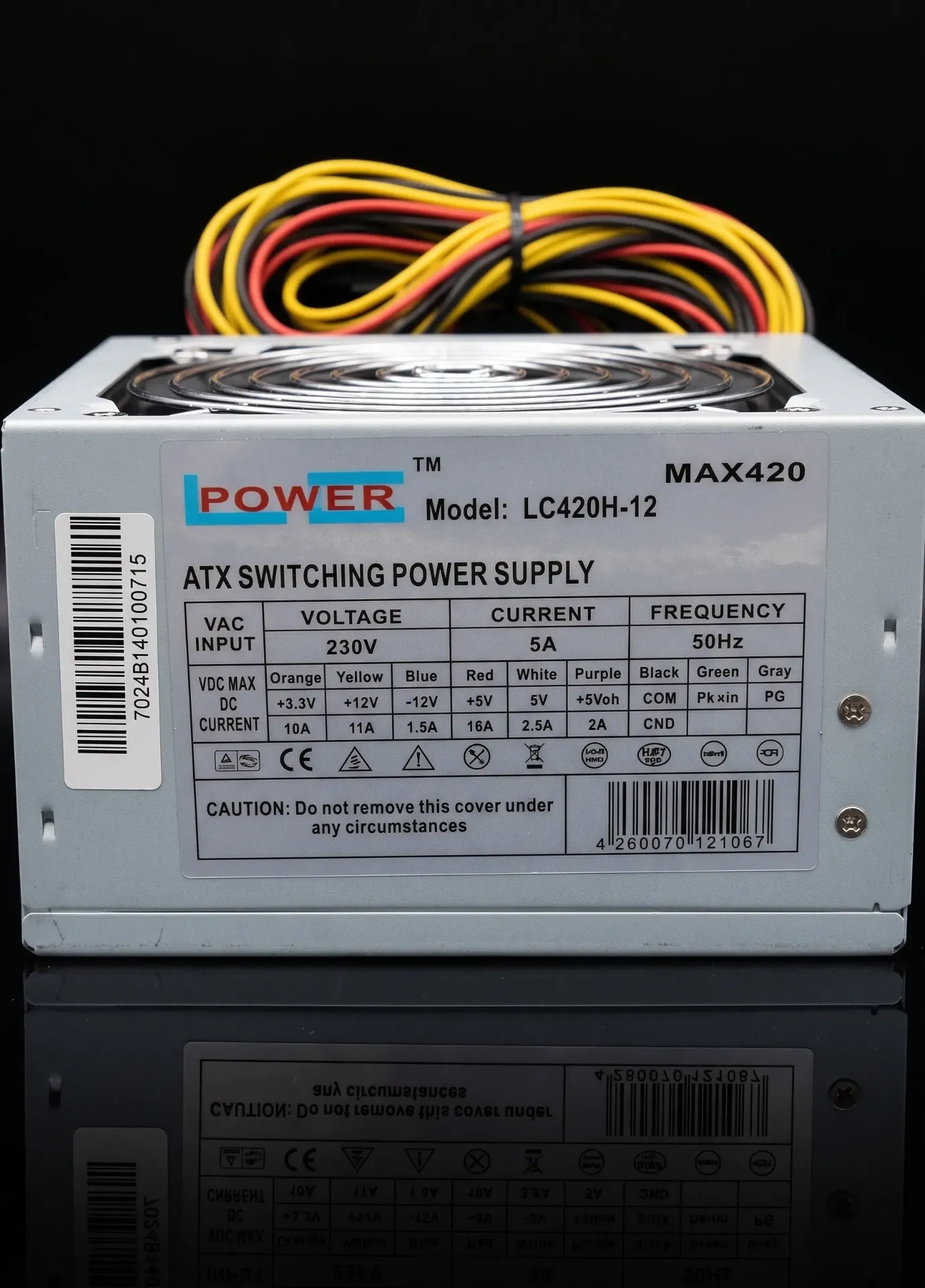LC-Power LC420H-12 V2.2 420W ATX PC Netzteil 120mm Lüfter | Refurbished