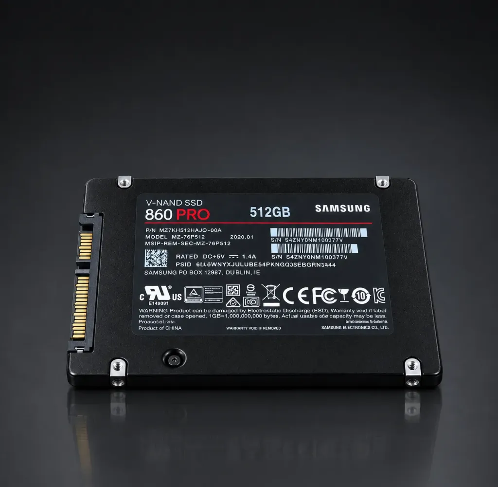 Samsung SSD 860 PRO 512 GB – Professionelle Performance & Höchste Zuverlässigkeit
