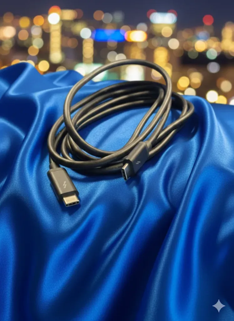 Premium USB-C auf USB-C Ladekabel – Hochgeschwindigkeits-Datenkabel – Schwarz – Refurbished & Geprüft – Nachhaltiges IT-Zubehör