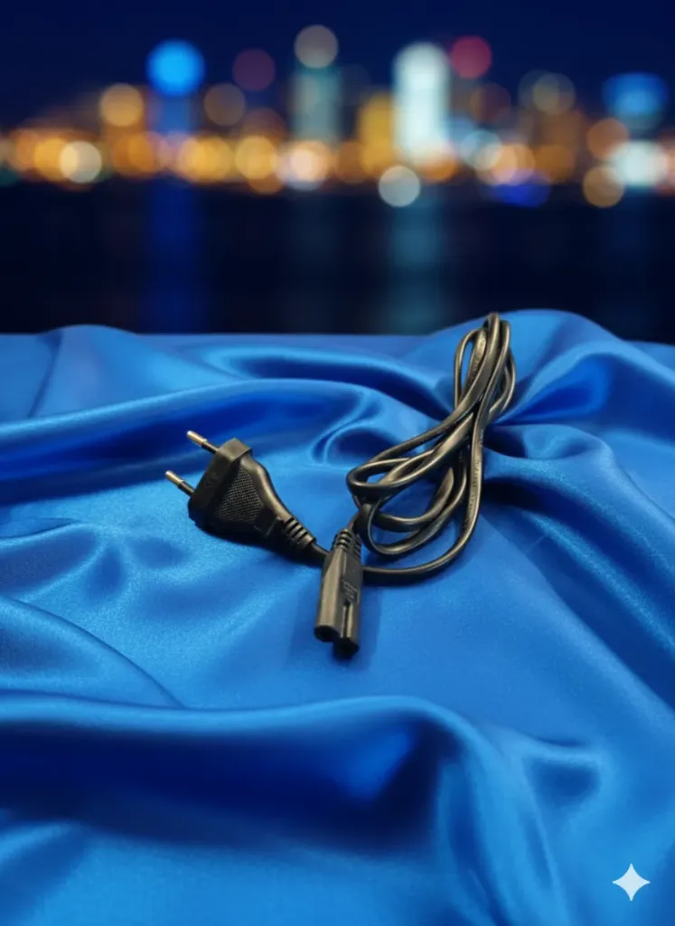 Original Refurbished Euro-Netzkabel (C7) – 2-polig – Professionell geprüft & gereinigt – Nachhaltiges Stromkabel für TV, Audio & Konsolen – 1,50 M