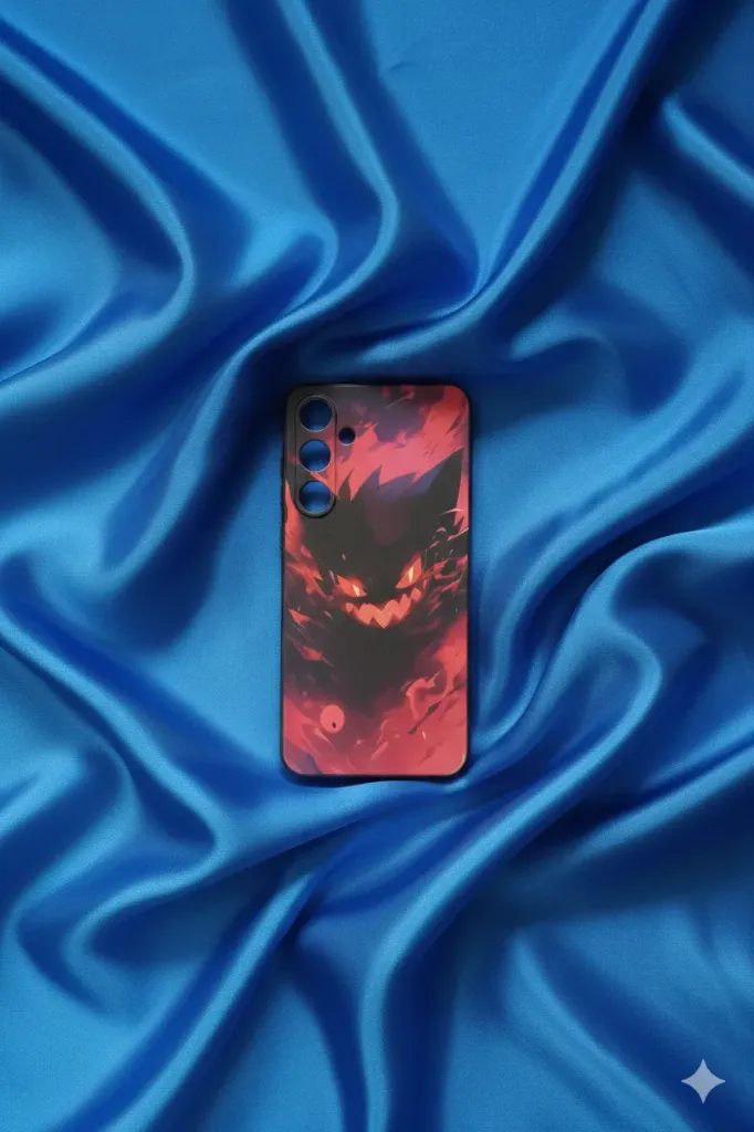 Samsung Galaxy A53 / A55 5G Schutzhülle – NEU – Schwarzes Hardcase – Exklusives Alpollo-Art-Design (Rot/Schwarz) – Stoßfest & Stylisch