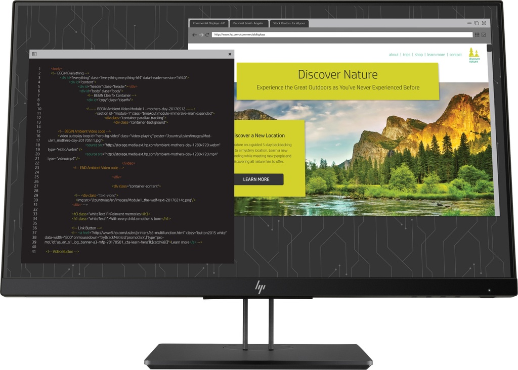HP Z24nf G2 Monitor 23.8 Zoll 1920x1080 black | Refurbished