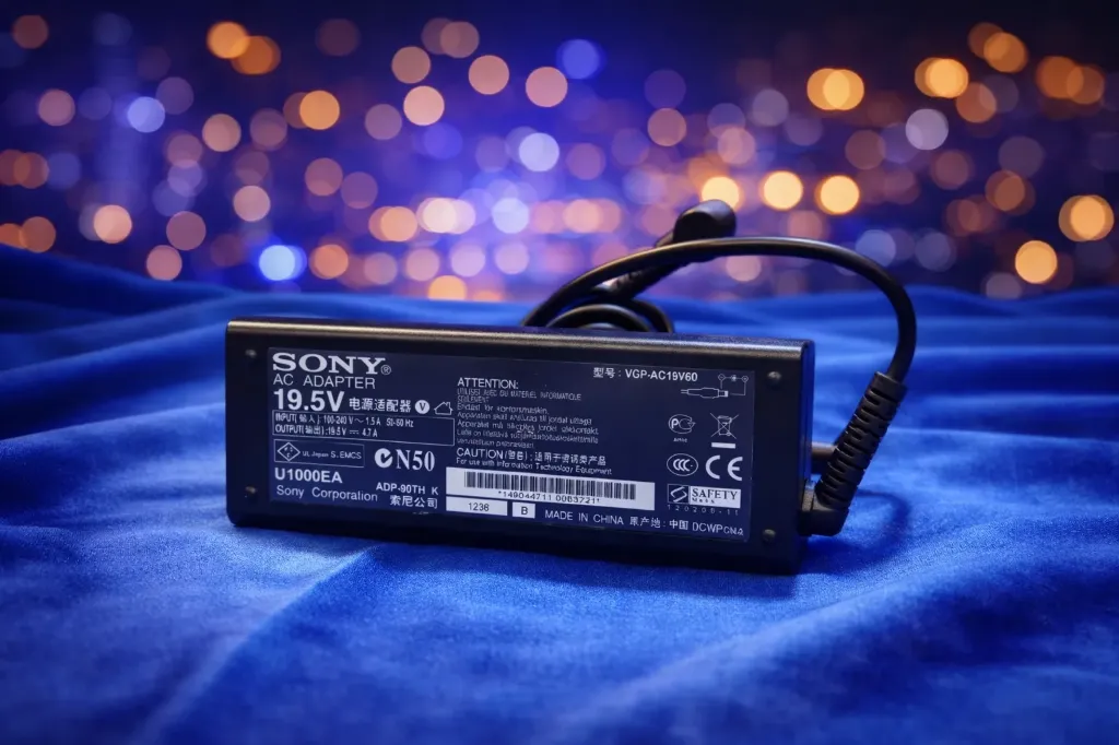 Original Sony Laptop Netzteil 90W (19,5V / 4,7A) – Modell VGP-AC19V60 – Refurbished & Geprüft – Nachhaltige Energie für VAIO & IT