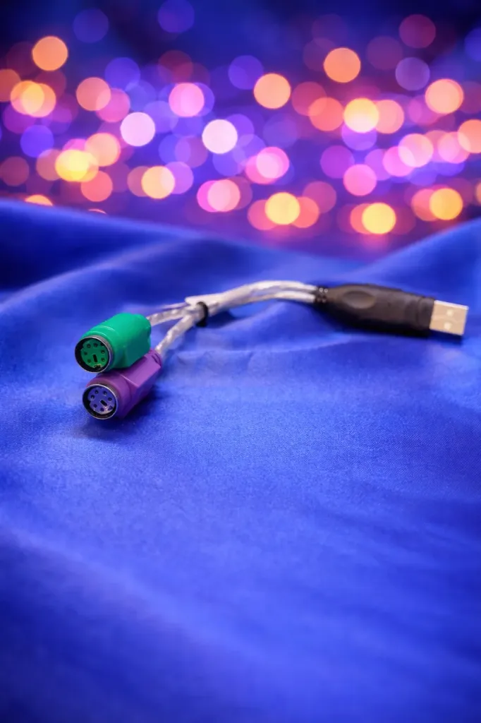 Original USB auf Dual PS/2 Y-Adapter – Für Maus & Tastatur gleichzeitig – Refurbished & Geprüft – Nachhaltiges IT-Zubehör