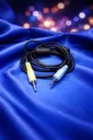 Premium AUX Audio-Kabel – 3,5mm Klinke auf 3,5mm Klinke – Hellblau / Grün kodiert – Refurbished & Geprüft – Nachhaltiges IT-Zubehör