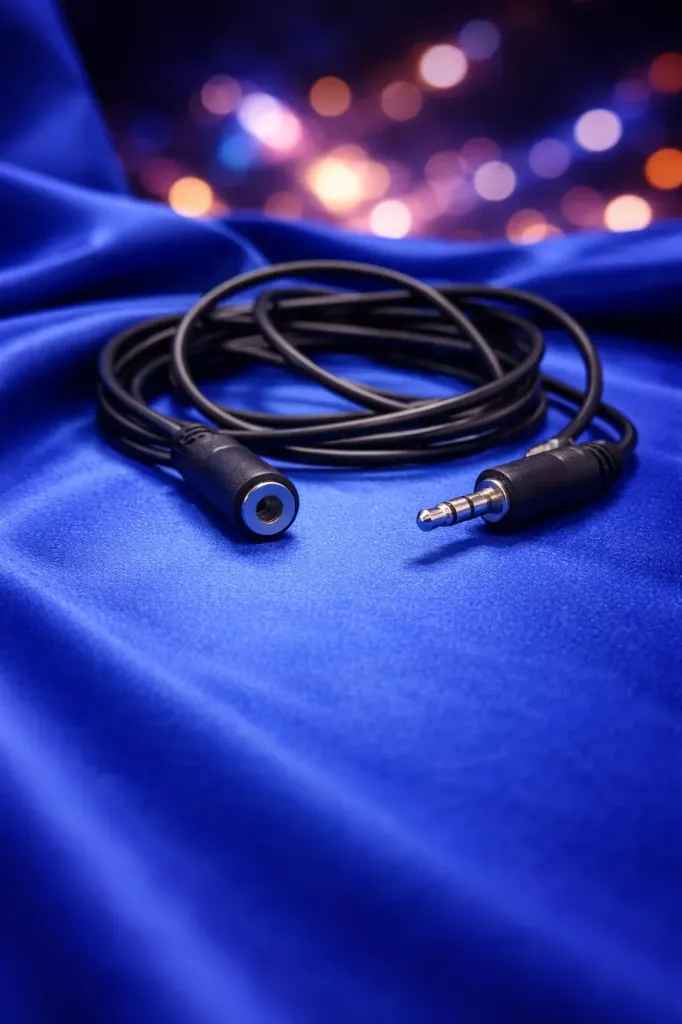 Hochwertiges AUX Verlängerungskabel – 3,5mm Klinke (St/Bu) – ca. 3 Meter – Schwarz – Refurbished & Geprüft – Nachhaltiges Audio-Zubehör