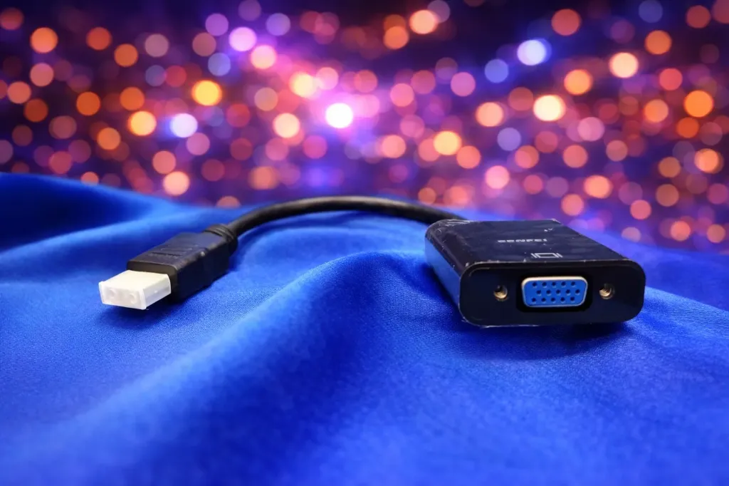 Original HDMI auf VGA Adapter – HDMI-Stecker auf VGA-Buchse – Refurbished & Geprüft – Nachhaltiges IT-Zubehör für Monitore & Beamer