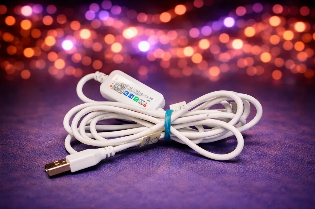 Kompakter USB LED-Controller – 5V / 144W – Inline-Steuerung – Weiß – Refurbished & Geprüft – Nachhaltiges IT-Lichtzubehör