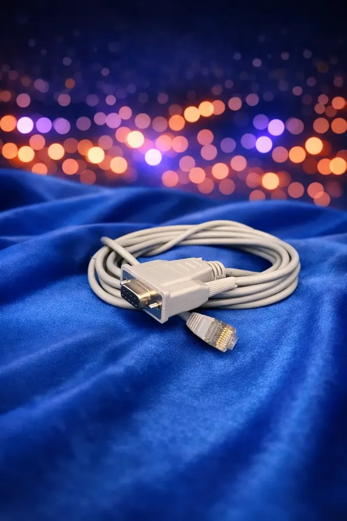 Hochwertiges RS232 zu RJ45 Konsolenkabel – Seriell DB9 auf Ethernet – Grau – Refurbished & Geprüft – Nachhaltiges IT-Netzwerkzubehör