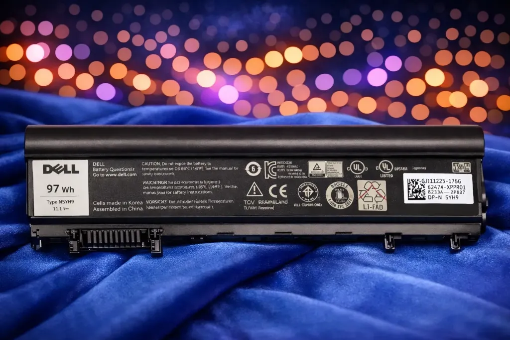 Original Dell N5YH9 Laptop Akku – 11.1V – 8700mAh (97Wh) – Hochleistung Li-Ion – Refurbished & Geprüft – Nachhaltige Green-IT Energie