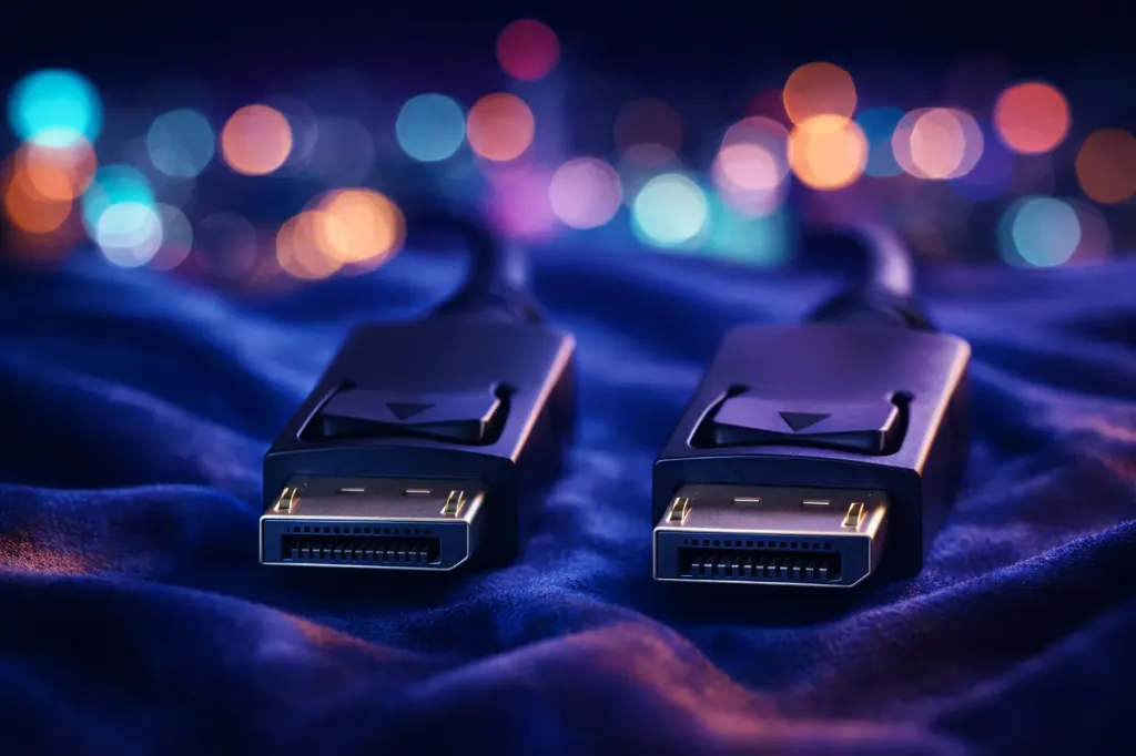Premium DisplayPort Monitorkabel – DP Stecker auf Stecker – 2 Meter – Schwarz – Refurbished & Geprüft – Nachhaltiges IT-Zubehör