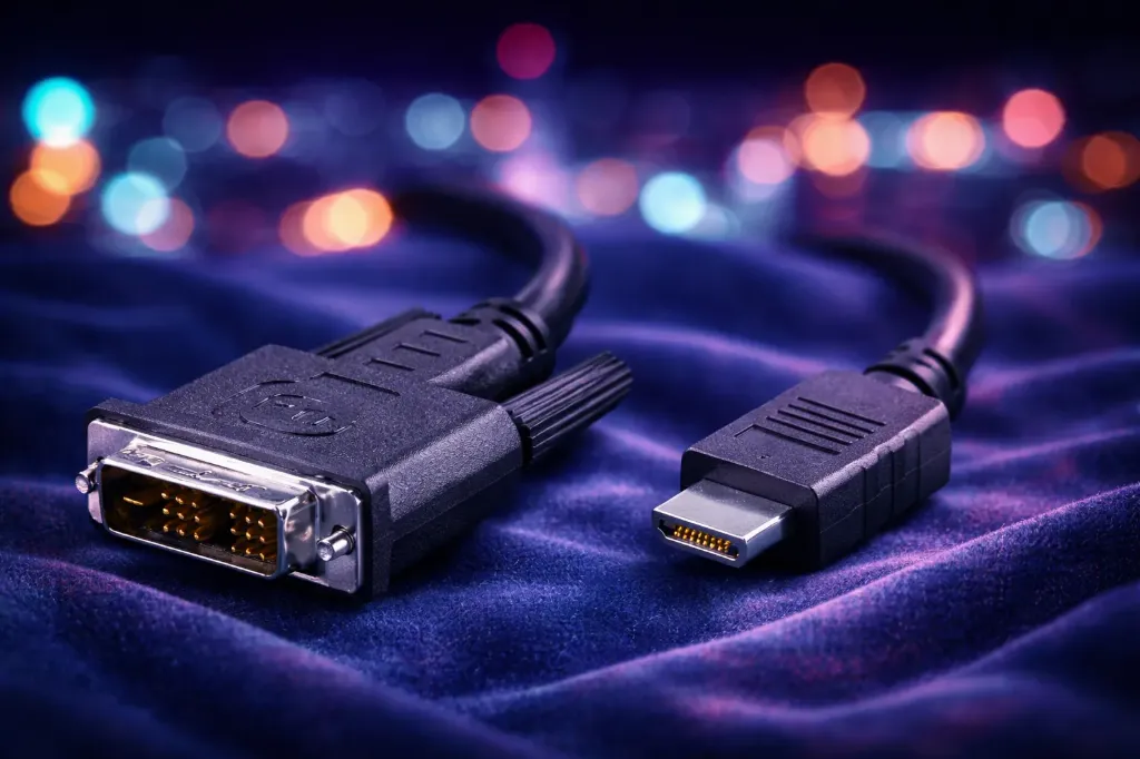 Premium DVI-D auf HDMI Adapterkabel – Dual Link (24+1) – Vergoldete Kontakte – 2 Meter – Schwarz – Refurbished & Geprüft – Nachhaltiges IT-Zubehör