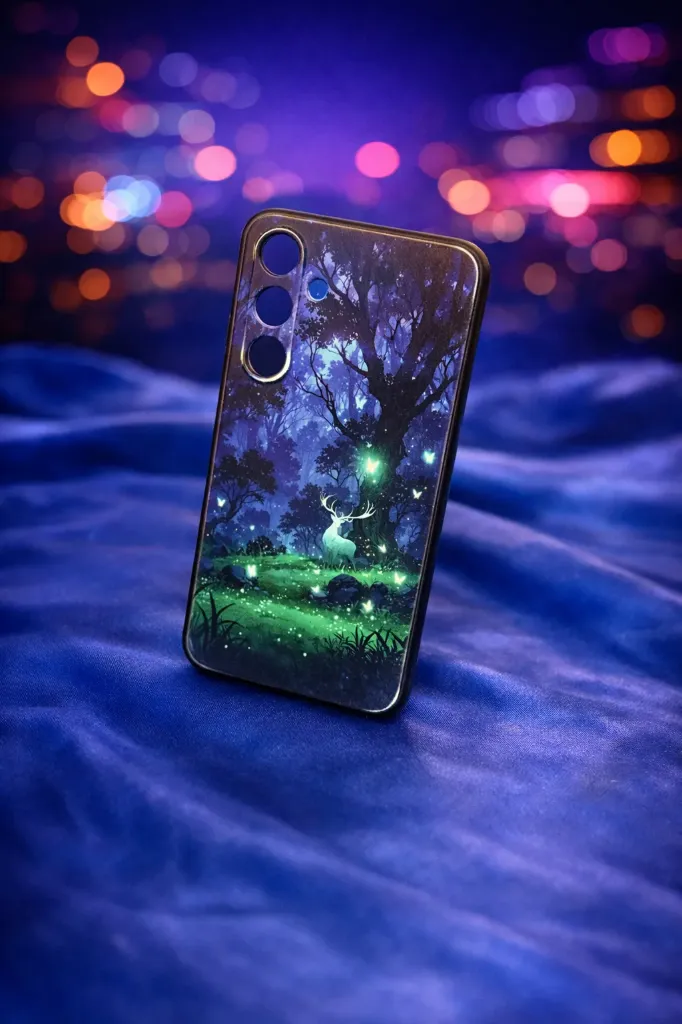 Premium Design-Hülle für Samsung A55 5G– Motiv „Mystischer Wald“ – Stoßfest & Passgenau – Stilvoller Schutz