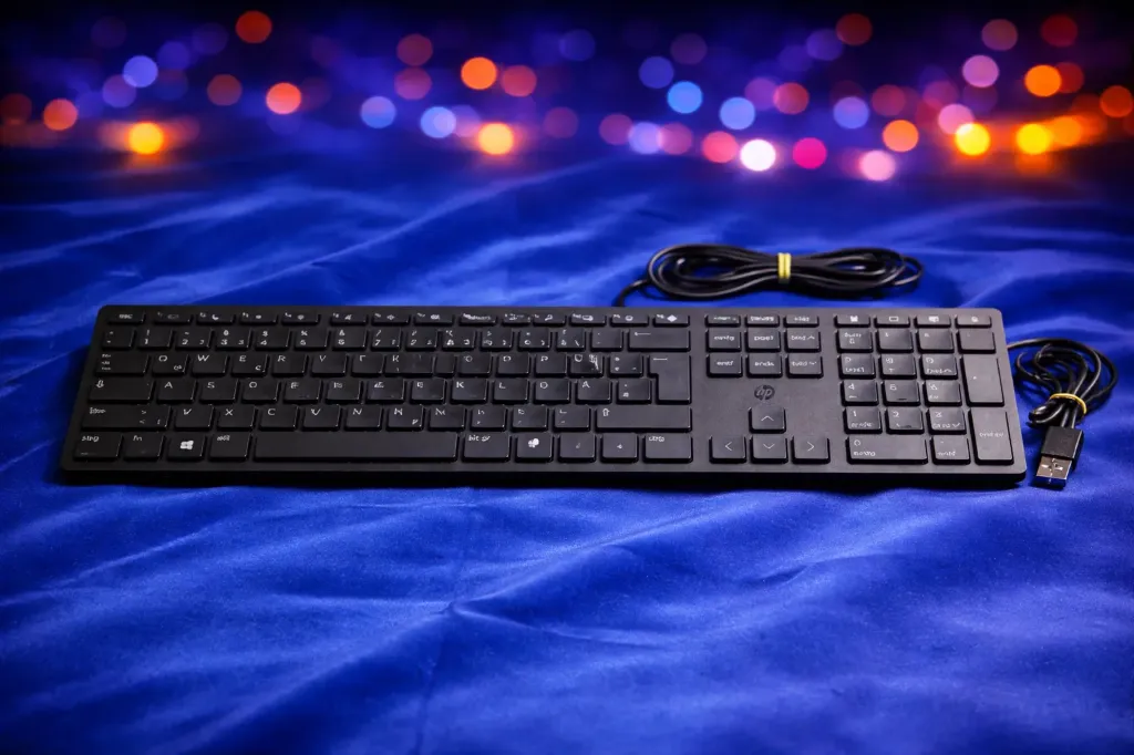 HP Wired Desktop 320K – Kompakter Komfort für den professionellen Einsatz