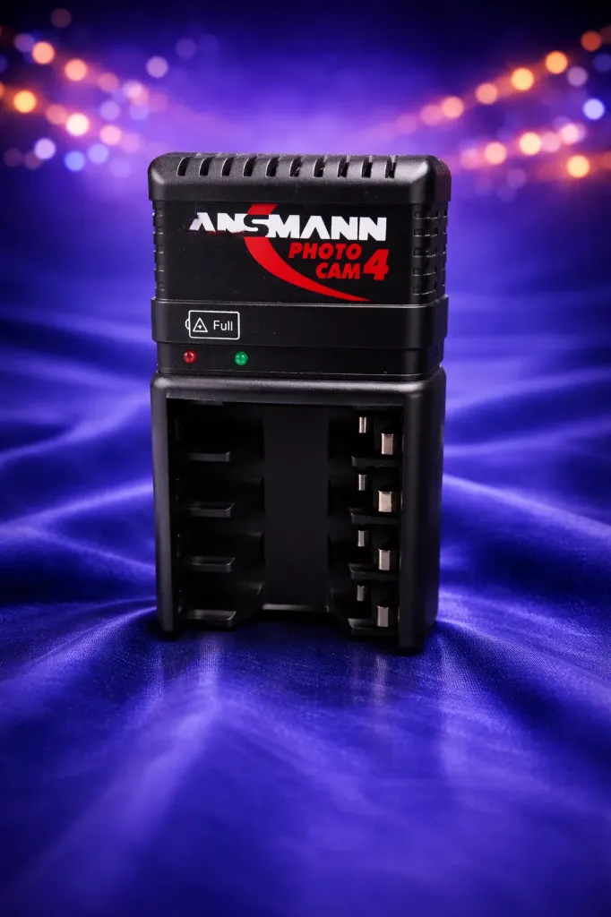 Ansmann Photo Cam 4 | Kompaktes Steckerladegerät für NiMH Akkus (AA / AAA)