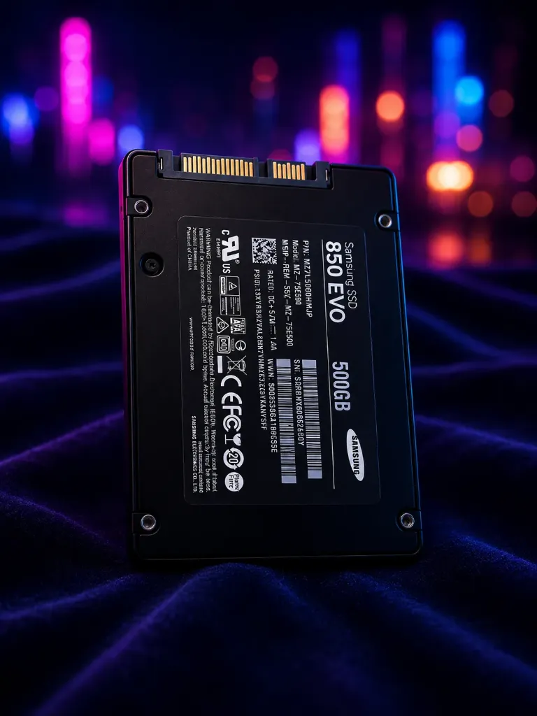 Samsung 850 EVO 500GB SSD | 2,5 Zoll | SATA III 6Gb/s – Der bewährte Performance-Klassiker mit maximaler Ausdauer