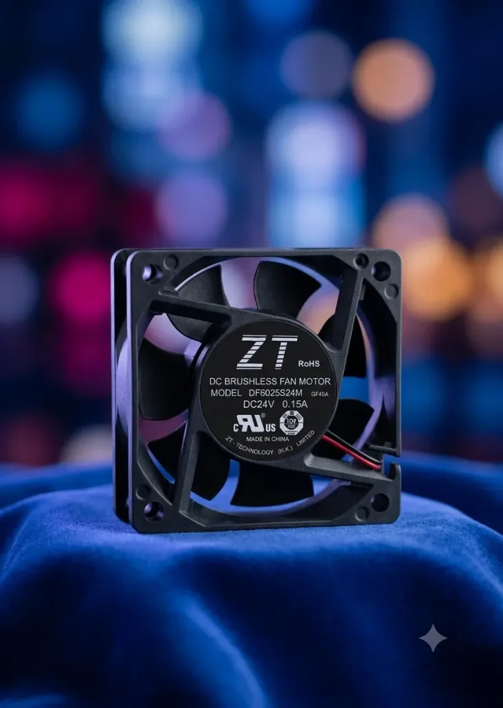 ZT DC Brushless Fan | Modell DF6025S24M | 60mm | 24V / 0.15A | High-Performance Industrie- & 3D-Drucker-Lüfter | Refurbished A-Ware