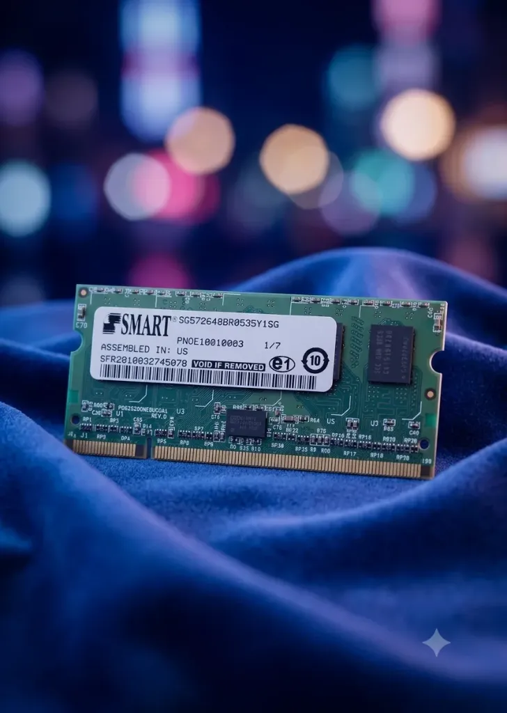 SMART DDR2 SO-DIMM | Modell SG572648BR0535Y1SG | 512MB | PC2-5300S (DDR2-667) | CL5 | Industrial Grade | Refurbished A-Ware