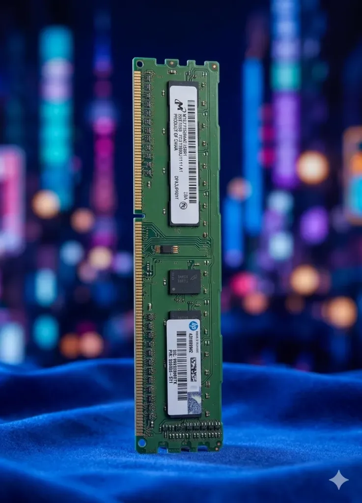HP 2GB DDR3 RAM | Micron MT8JTF25664AZ-1G6M1 | PC3-12800U (DDR3-1600) | HP P/N: 655409-571 | Refurbished A-Ware