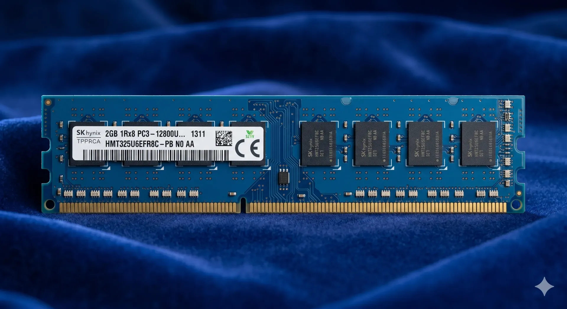 HP 2GB DDR3 RAM | SK hynix HMT325U6EFR8C-PB | PC3-12800U (DDR3-1600) | Single-Rank | HP P/N: 655409-150 | Zertifiziert Refurbished