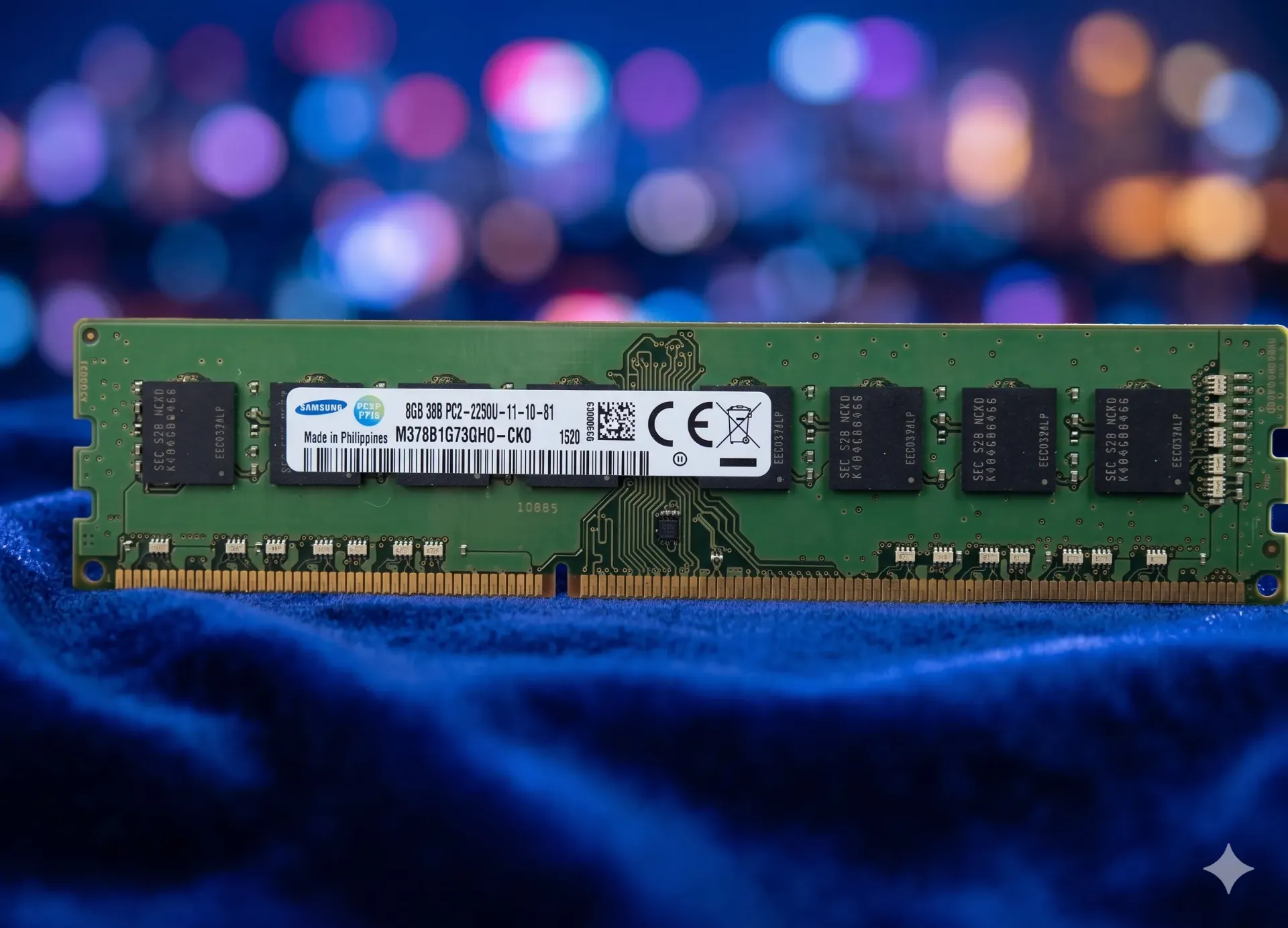Samsung 8GB DDR3 RAM PC3-12800U 1600MHz CL11 Dual-Rank | M378B1G73QH0-CK0 | Universal Desktop Memory DIMM | Refurbished