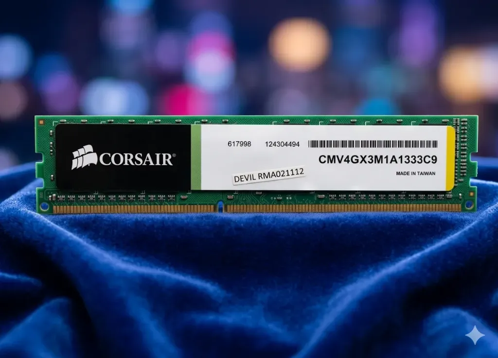 Corsair ValueSelect 4GB DDR3 RAM 1333MHz CL9 | CMV4GX3M1A1333C9 | Desktop-Arbeitsspeicher Unbuffered DIMM | Refurbished