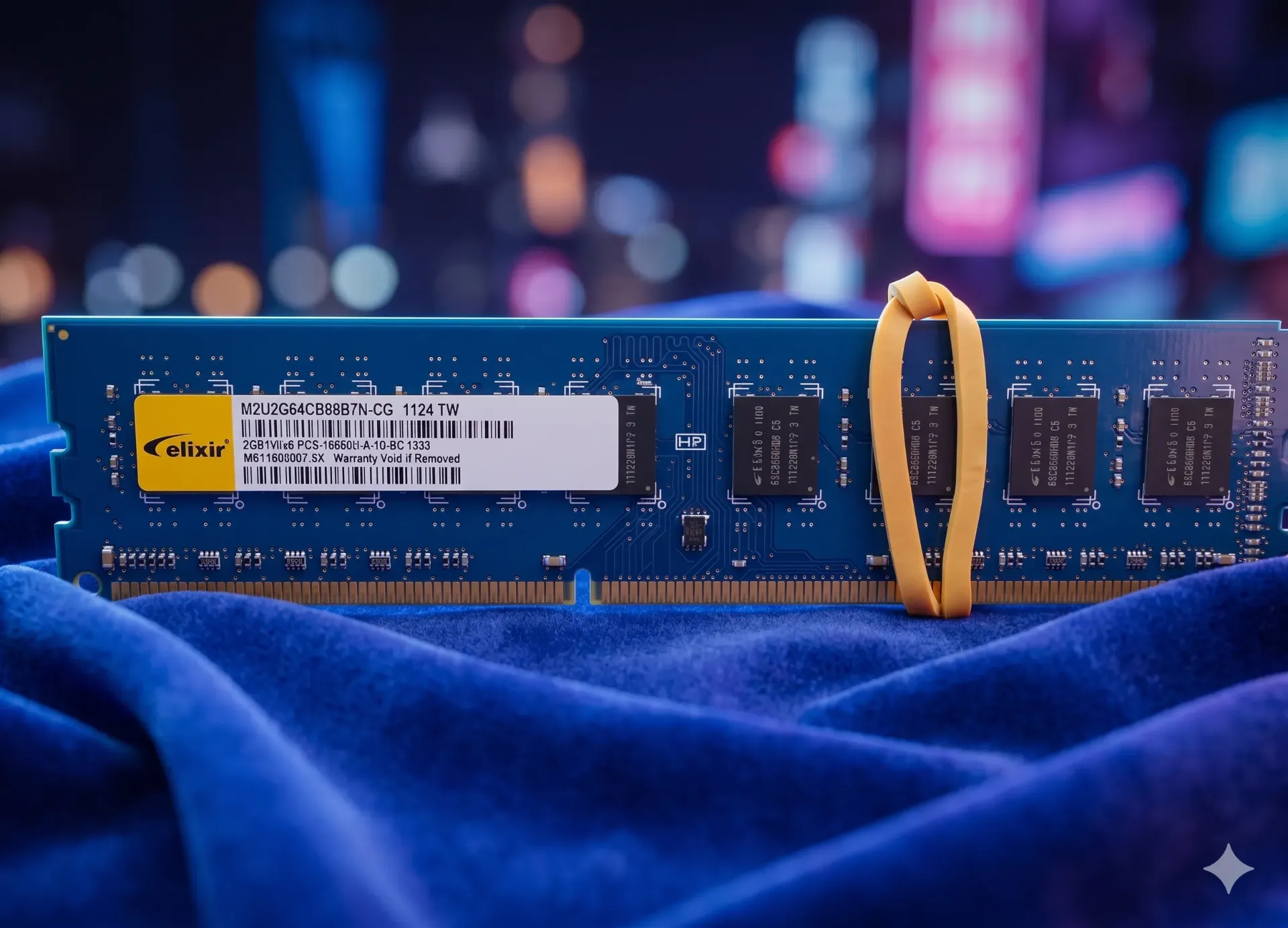 2GB Elixir DDR3-1333 RAM | PC3-10600U CL9 | M2F2G64CB8B7N Single-Rank Desktop-Arbeitsspeicher | Refurbished A-Ware