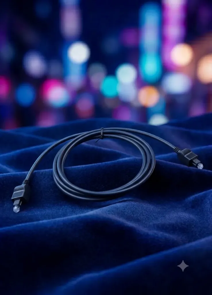 Optisches Lichtleiterkabel Toslink | Digitales Audio Glasfaserkabel | Für Soundbar, TV, Heimkino & AV-Receiver | Refurbished