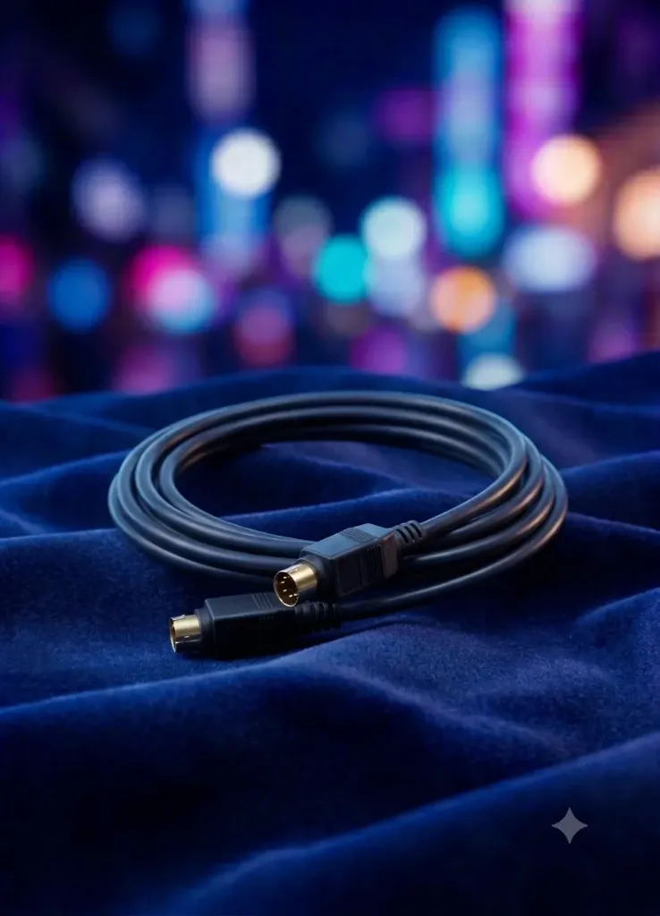 S-Video Kabel 4-Pin Mini-DIN | Analoges Premium Video-Kabel | Für Retro-Konsolen, S-VHS & Röhren-TV | Refurbished