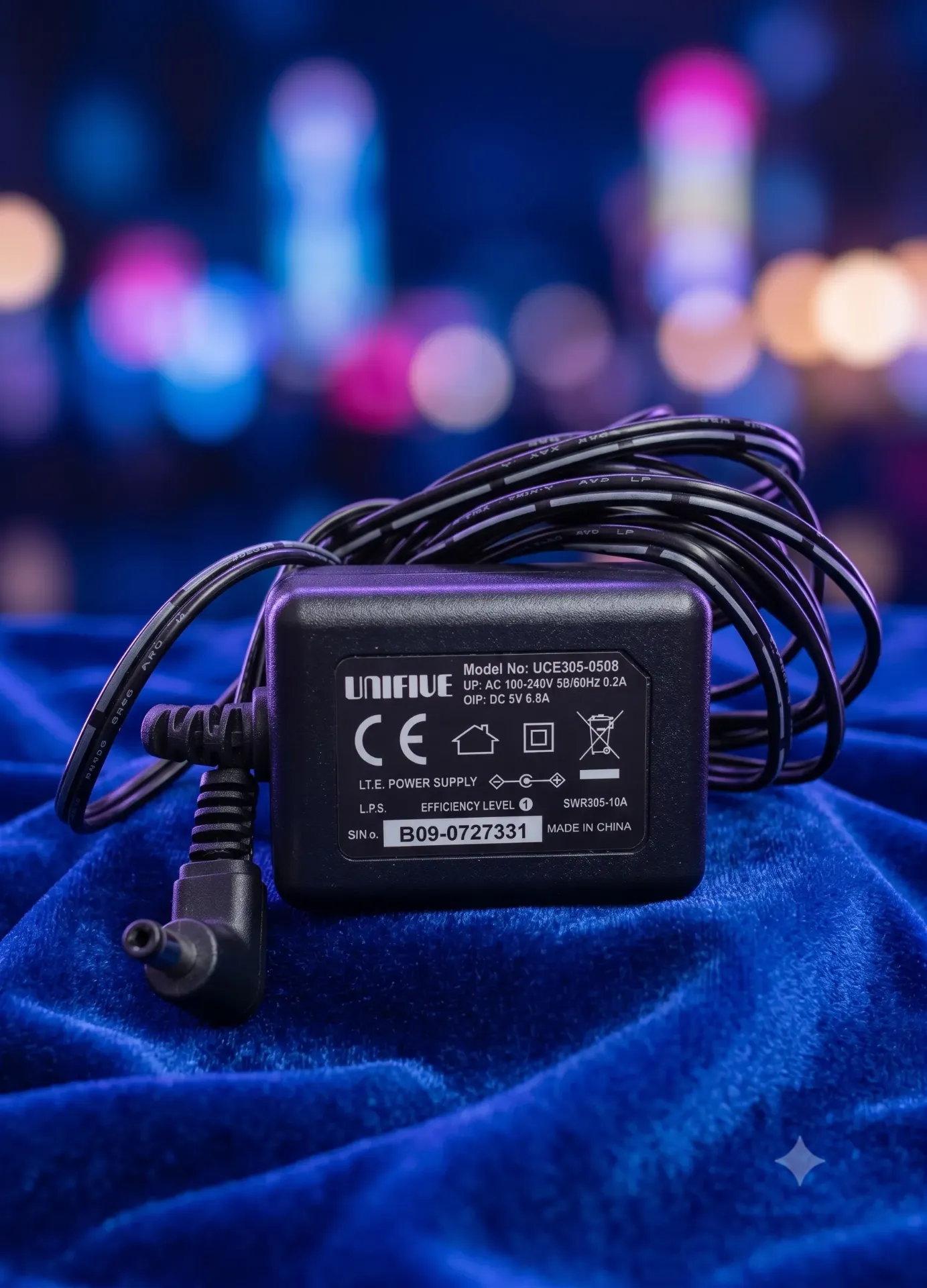 Unifive UCE305-0508 Netzteil 5V 0.8A (800mA) 4W | Ersatz-Steckernetzteil mit 90° Winkel-Hohlstecker | Refurbished