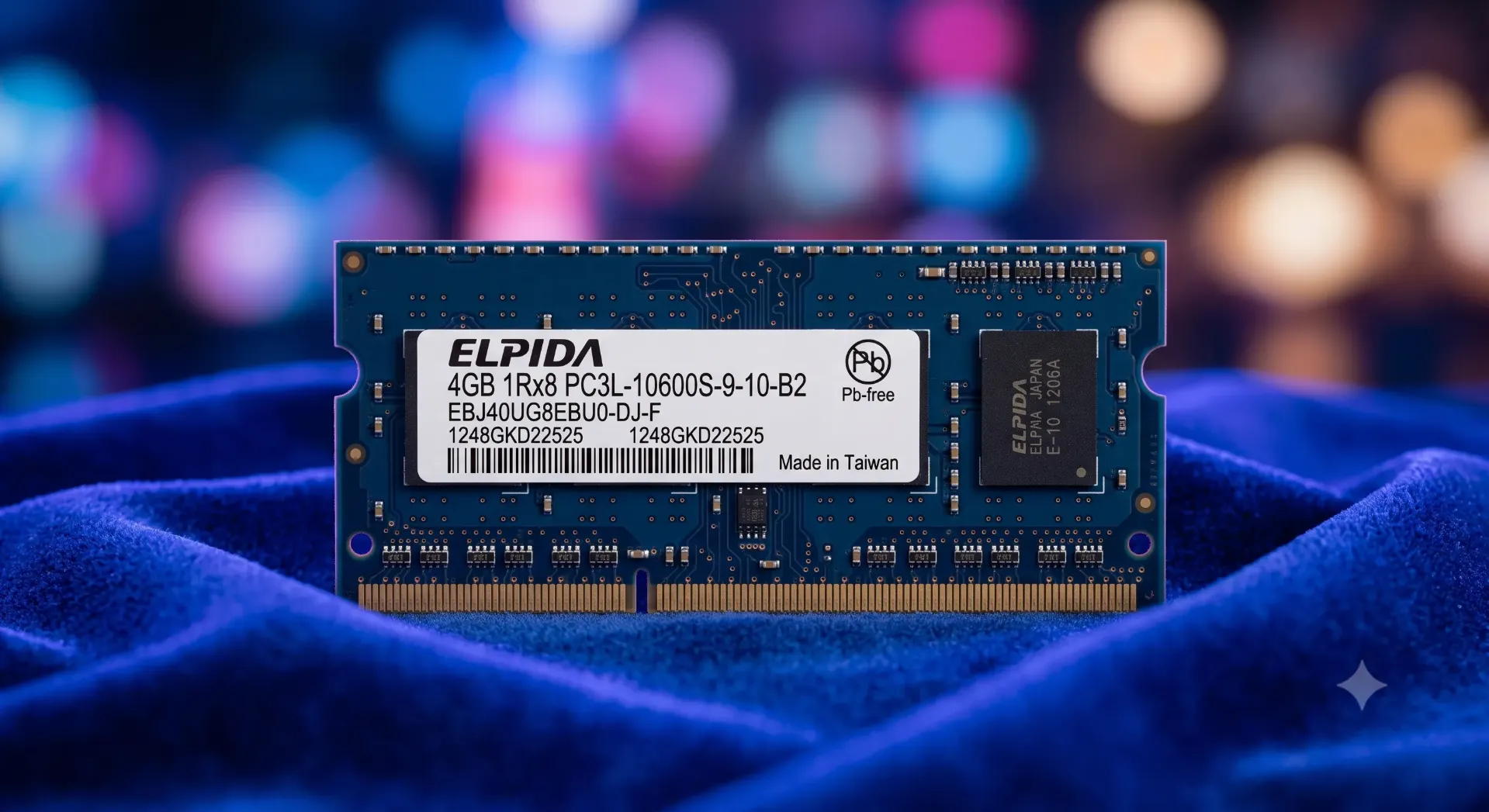 Original Elpida 4GB DDR3L-1333 SO-DIMM RAM | EBJ40UG8EBU0-DJ-F PC3L-10600S Single Rank | Laptop Arbeitsspeicher | Refurbished