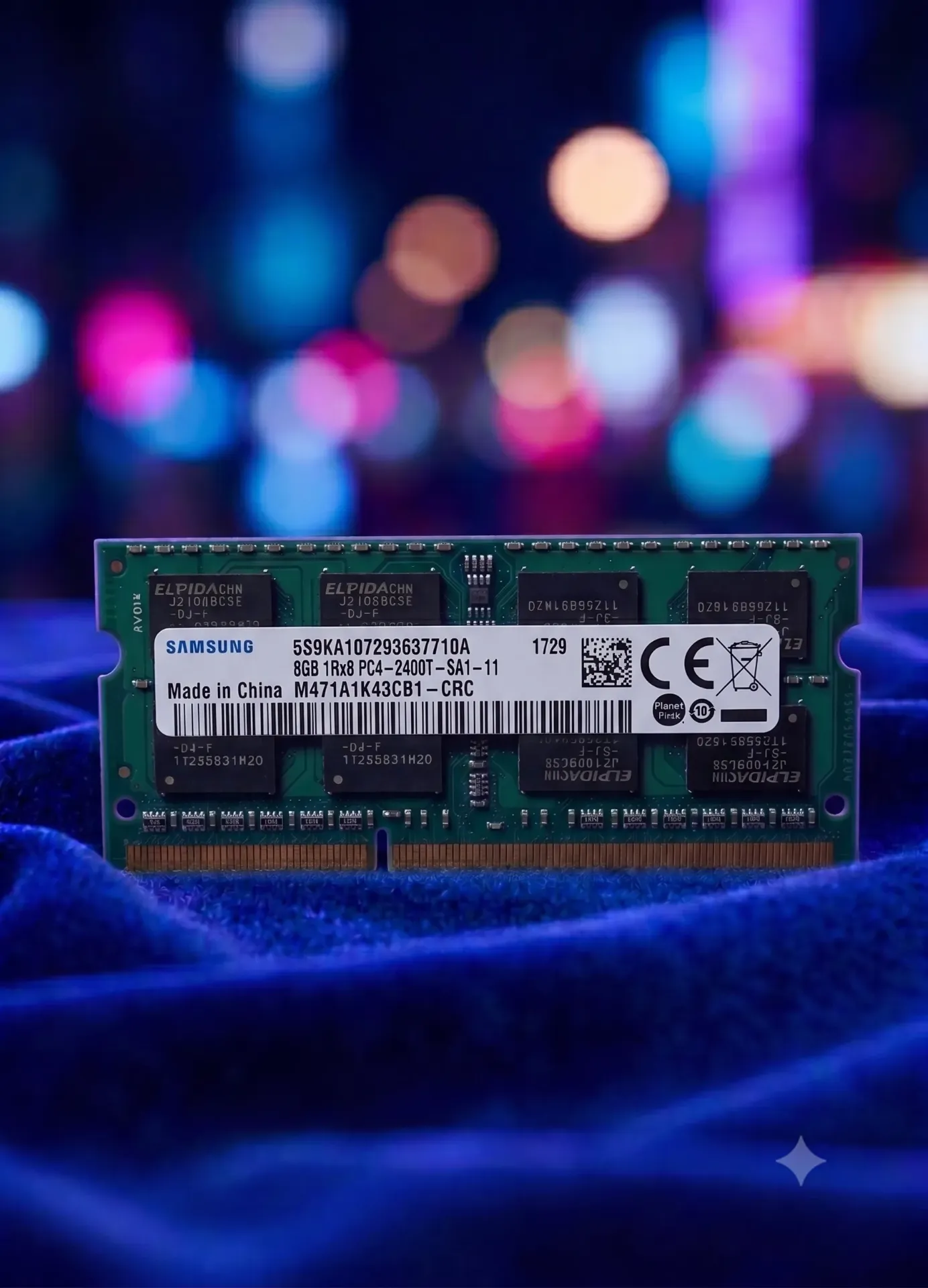 Original Samsung 8GB DDR4-2400 SO-DIMM RAM | M471A1K43CB1-CRC PC4-2400T | Laptop Arbeitsspeicher | Refurbished