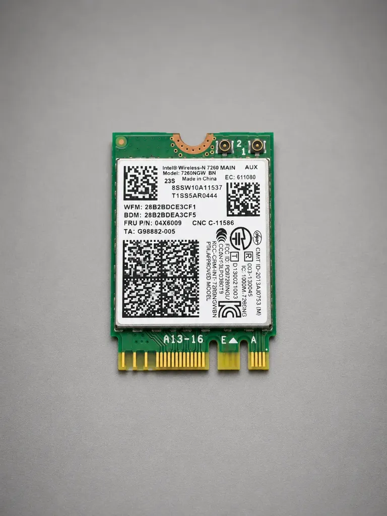 Intel Wireless-N 7260BN | Half Mini PCIe WLAN + Bluetooth 4.0 Karte | 300 MBit/s | Refurbished