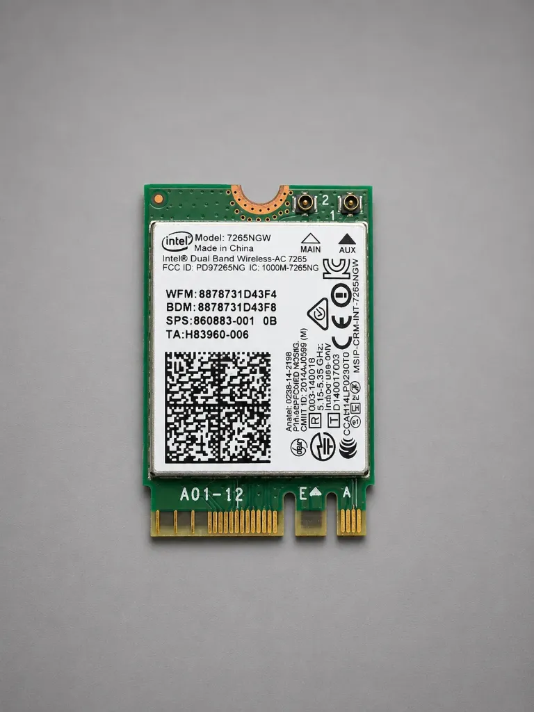 Intel Dual Band Wireless-AC 7265 | M.2 Wi-Fi 5 WLAN + Bluetooth 4.2 Karte | 867 MBit/s | Refurbished