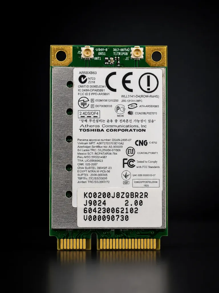 Toshiba / Askey AR5BXB63 | Full Mini PCIe WLAN-Karte | 802.11b/g 54 MBit/s | Refurbished