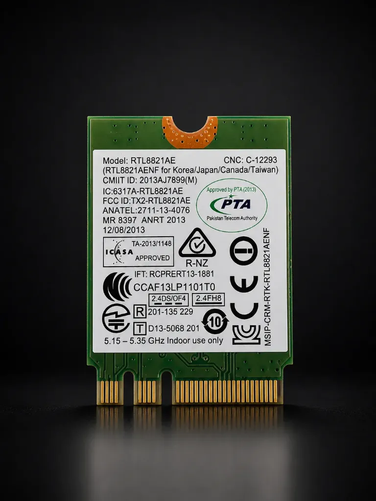 Realtek RTL8821AE | Half Mini PCIe Wi-Fi 5 WLAN + Bluetooth 4.0 Karte | Dual Band 433 MBit/s | Refurbished