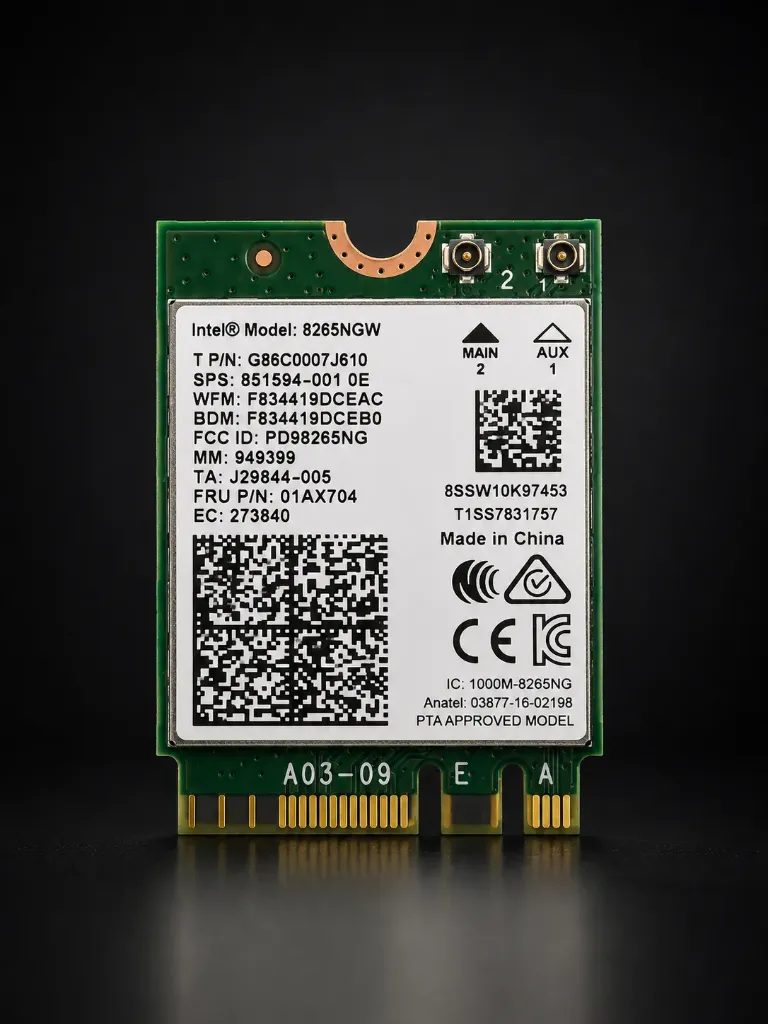 Intel Dual Band Wireless-AC 8265 | M.2 Wi-Fi 5 Wave 2 WLAN + Bluetooth 4.2 | 867 MBit/s | Refurbished