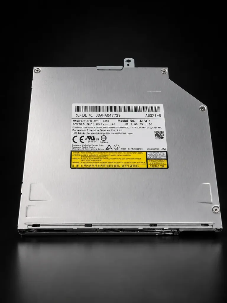 Panasonic UJ8C7 | Ultra Slim 9.5mm SATA DVD-RW Brenner Laufwerk | Refurbished