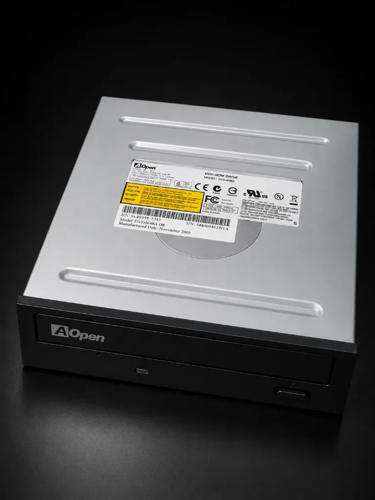 AOpen DVD1648L | 5.25" IDE / PATA DVD-ROM Laufwerk (16x/48x) | Beige / Grau | Refurbished