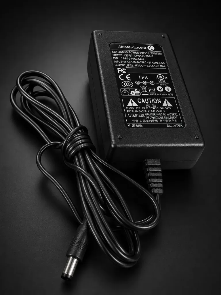 Alcatel-Lucent 15W 48V Schaltnetzteil (z. B. GPSU15B-8) | Für IP-Touch Telefone | Ohne IEC-Kabel | Refurbished