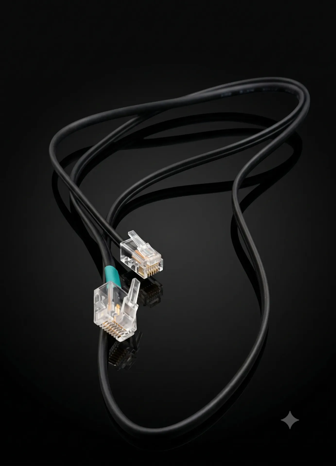 RJ11 auf RJ10 Anschlusskabel | Für Telefon, Hörer & Headset | Refurbished