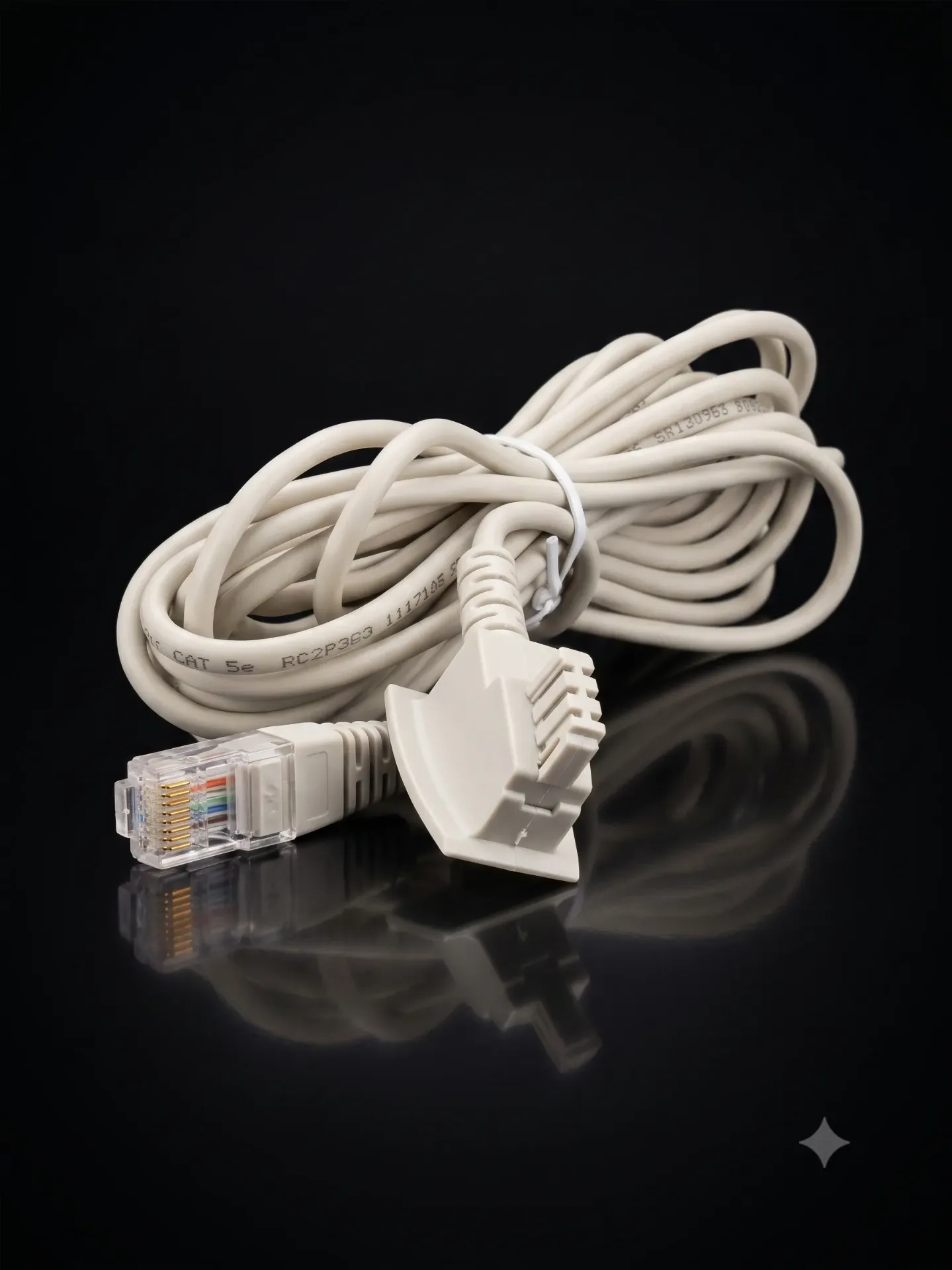 TAE-F auf RJ45 DSL Routerkabel | Für FRITZ!Box, Speedport & IP-Anschlüsse | Refurbished