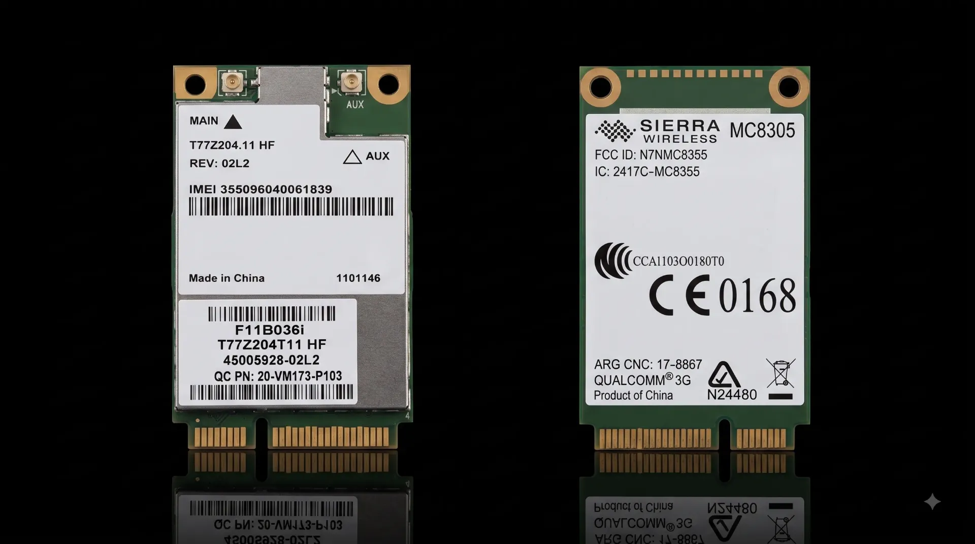 Original Sierra Wireless MC8305 3G UMTS WWAN Modul | Mini PCIe Steckkarte | GPS Support | Refurbished