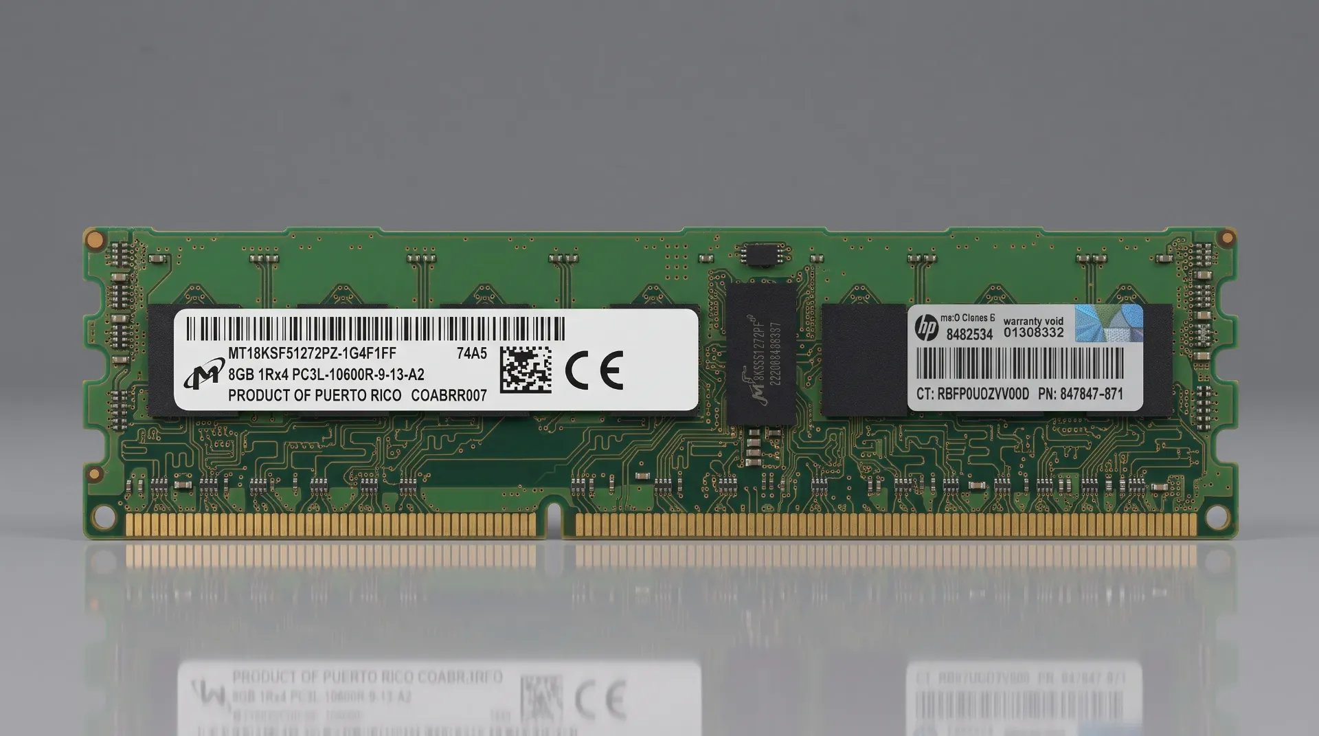Original Micron 4GB DDR3L 1333MHz ECC Registered Server RAM | PC3L-10600R | MT18KSF51272PZ-1G4K1FF | Refurbished