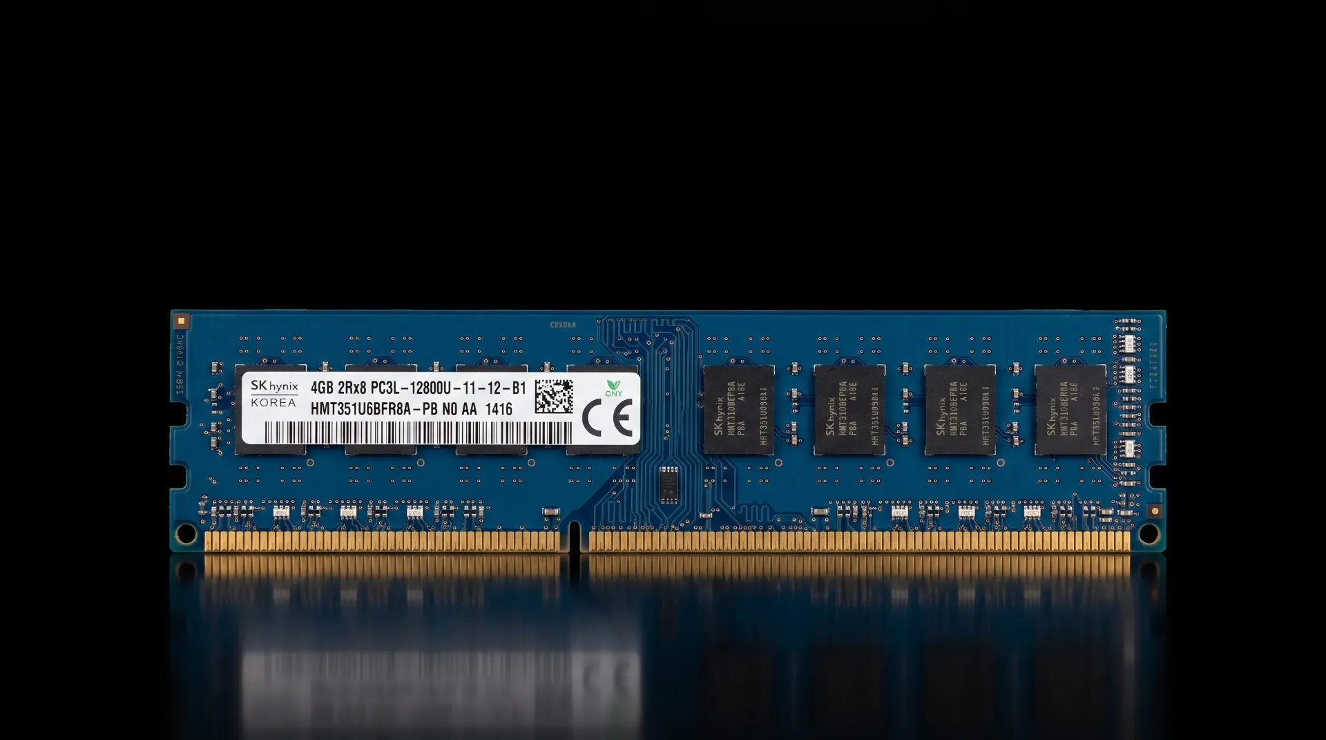 Original SK hynix 8GB DDR3L 1600MHz Desktop RAM | PC3L-12800U | HMT41GU6AFR8A-PB | 240-Pin DIMM | Refurbished