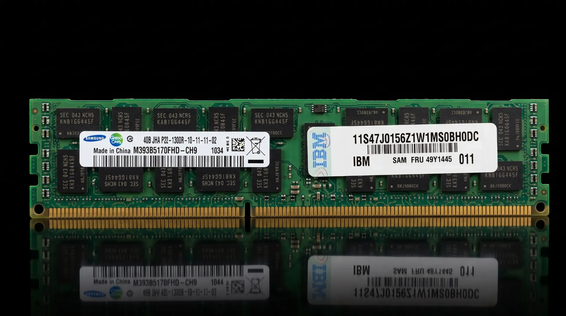 Original Samsung 4GB DDR3 1333MHz ECC Registered Server RAM | PC3-10600R | M393B5170FH0-CH9 | Refurbished