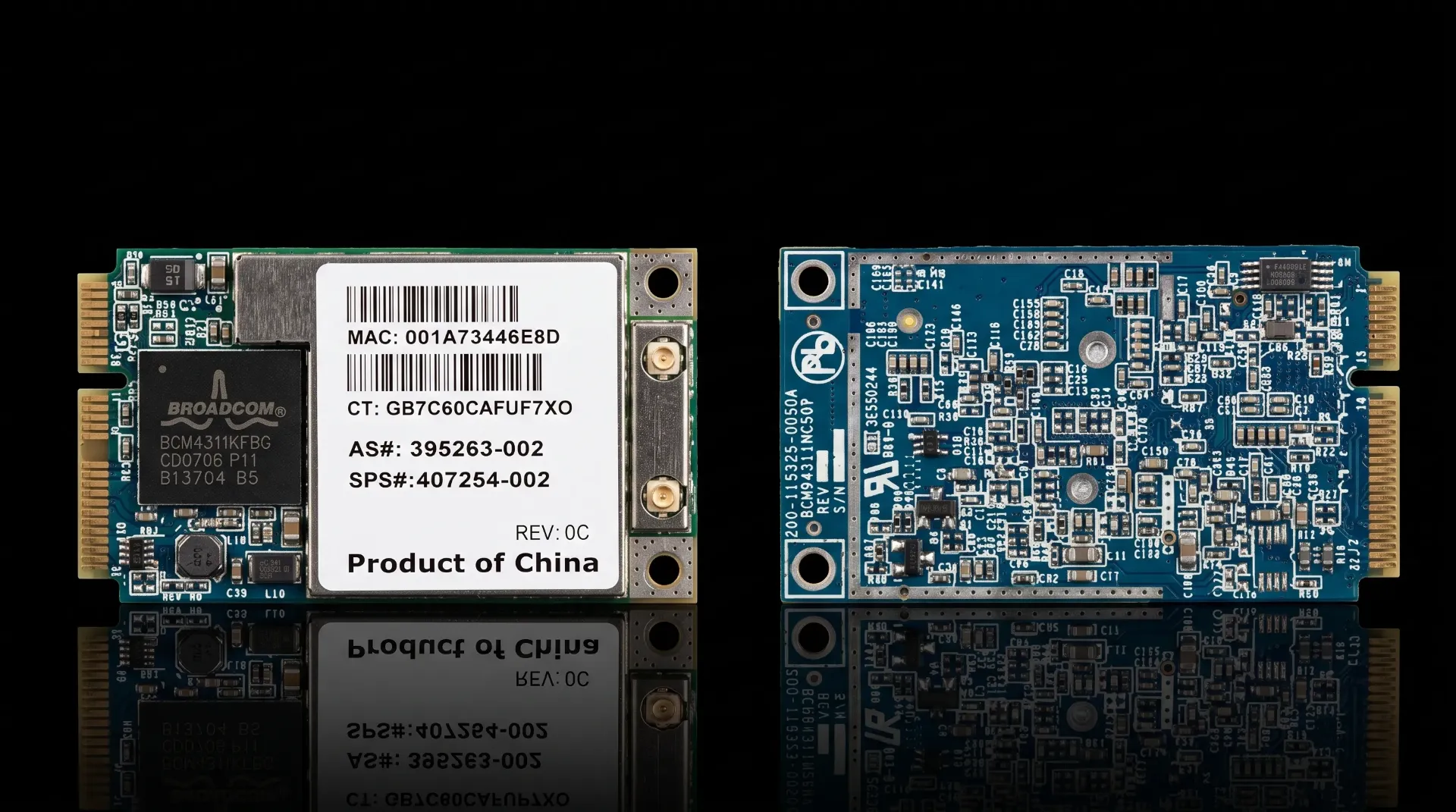 Original HP Broadcom BCM4311 54 Mbps WLAN Modul | Mini PCIe Karte | SPS: 407254-002 | 395263-002 | Refurbished