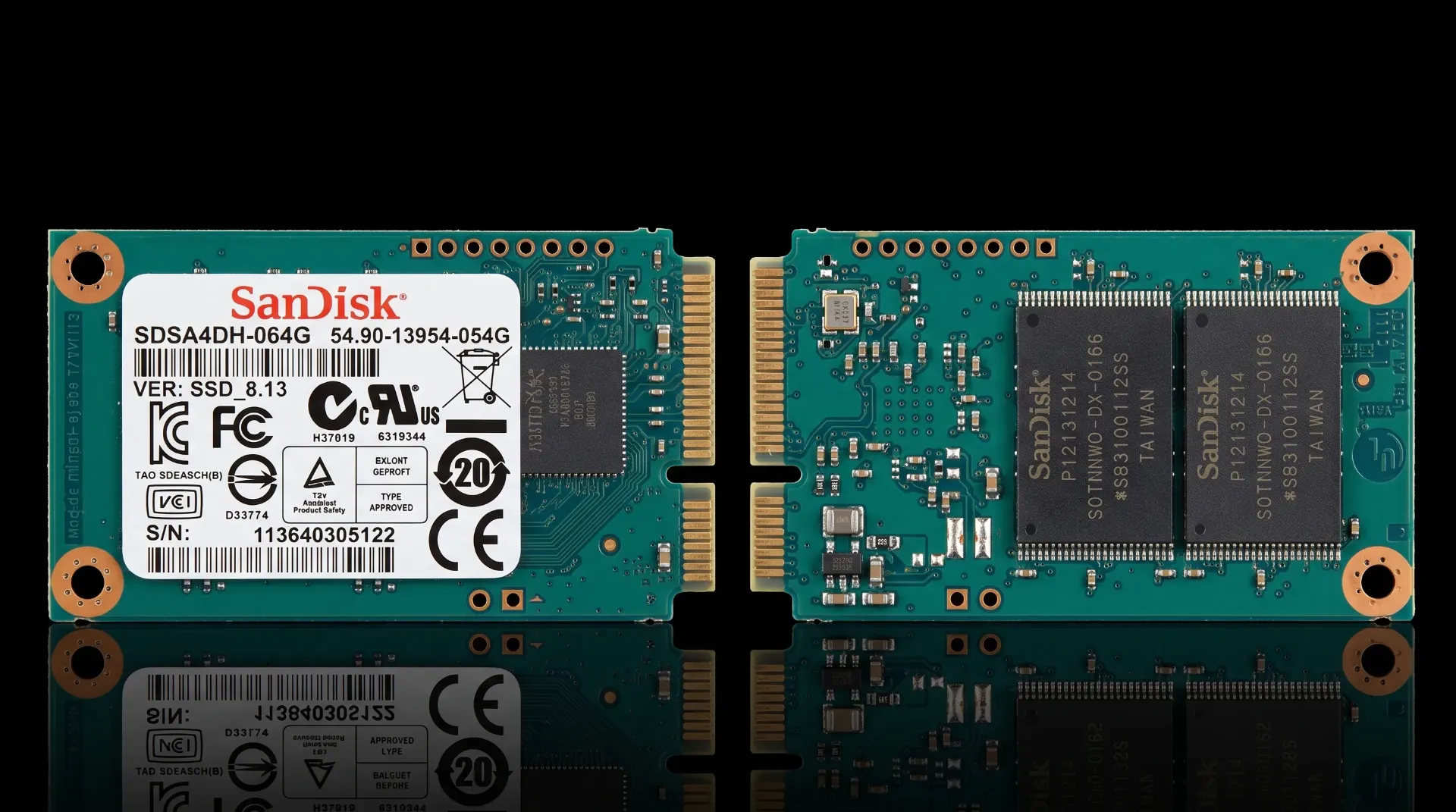 Original SanDisk 64GB mSATA SSD | SATA 6Gb/s | SDSA4DH-064G | Solid State Drive | Refurbished