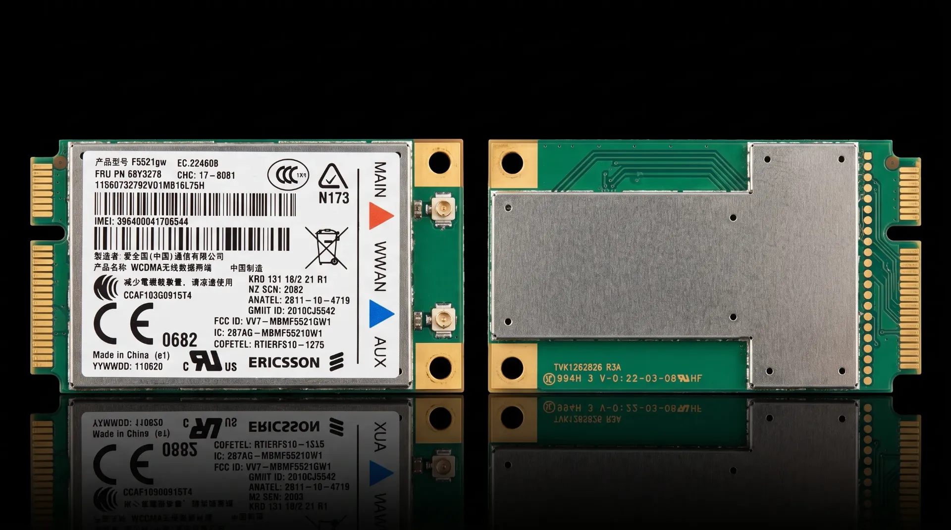 Original Ericsson F5521gw 3G UMTS HSPA+ WWAN Modul | Mini PCIe Karte | GPS Support | Lenovo FRU: 60Y3279 | Refurbished