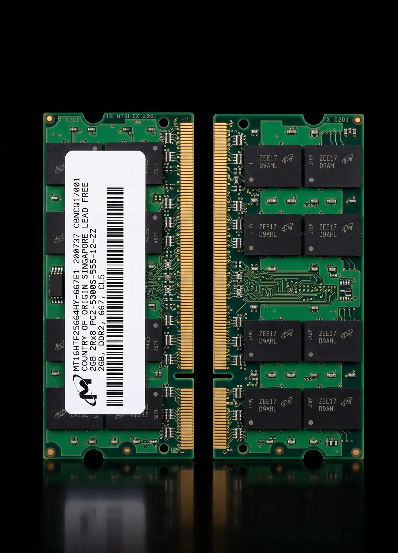 Original Micron 2GB DDR2 667MHz SO-DIMM Laptop RAM | PC2-5300S | MT16HTF25664HY-667E1 | Refurbished